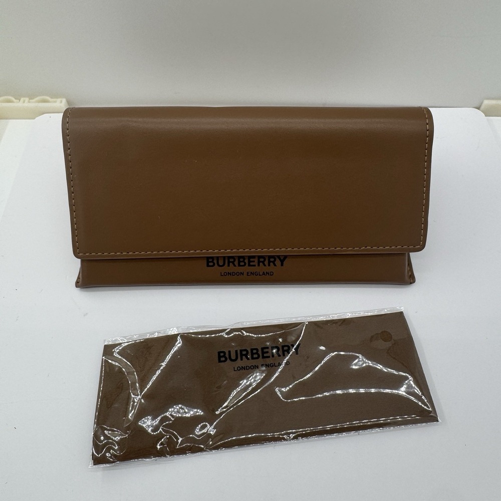 Burberry London England Brown Soft Eyeglass Case‎ Wipe Authentic
